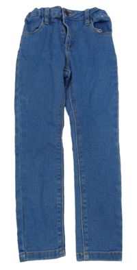 Modré teplákové skinny rifle Denim Co. 