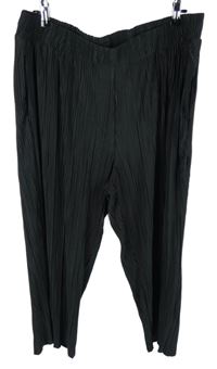 Dámské černé plisované culottes kalhoty 