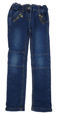 Tmavomodré skinny rifle C&A