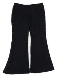 Černé flare kalhoty H&M