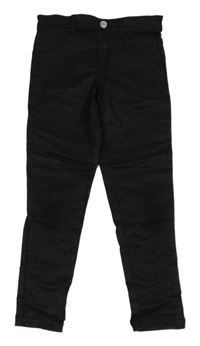Černé třpytivé skinny elastické rifle F&F