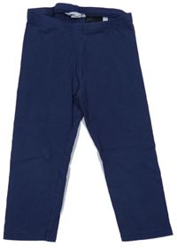 Tmavomodré capri legíny H&M