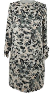 Dámské šedo-růžové vzorované šaty H&M