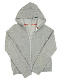 Šedá propínací mikina s kapucí H&M