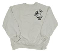Bílá oversized mikina se Stitchem Zara 