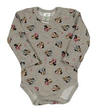 Šedé melírované body s Minnie Disney
