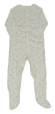 Bílo-zelený overal s tvary M&S