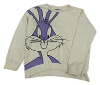 Světlebéžová mikina s Bugs Bunnym 
