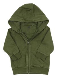 Khaki propínací mikina s kapucí F&F