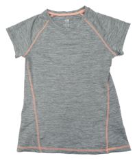 Šedé melírované sportovní tričko H&M