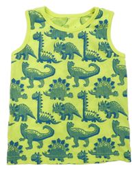 Neonově žluté tílko s dinosaury George
