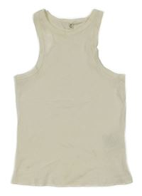 Smetanový žebrovaný top H&M
