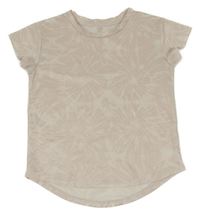 Světlerůžovo-bílé vzorované sportovní tričko H&M