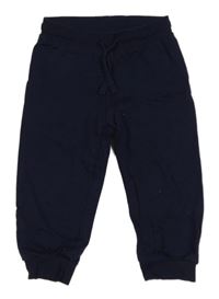 Tmavomodré tepláky H&M