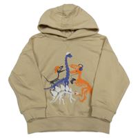 Písková mikina s kostrami dinosaurů a kapucí Primark