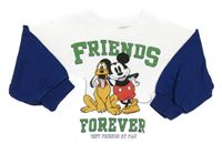 Smetanovo-modrá mikina s Mickey a Plutem Disney