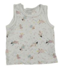 Bílý top s vílami Primark
