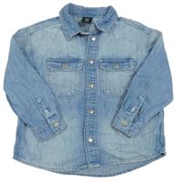 Světlemodrá lehká riflová košilová bunda Denim Co.