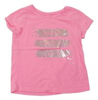 Neonově růžové tričko s nápisem Primark