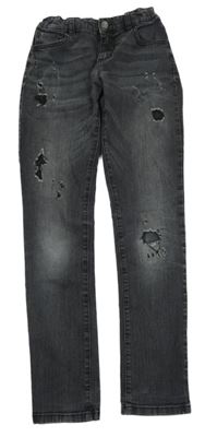 Antracitové skinny rifle s prošoupáním Sisley