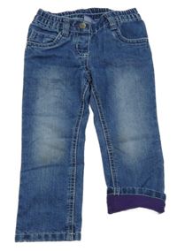 Modré podšité skinny rifle Lupilu