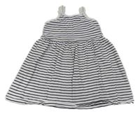 Bílo-černé pruhované šaty H&M