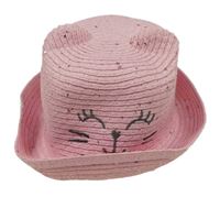 Růžový slamák s čumákem 