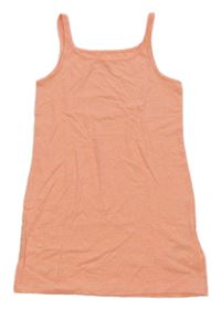 Neonově lososový melírovaný top H&M