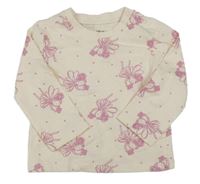 Smetanovo-růžové triko s vílami Primark