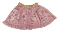 Růžová třpytivá tylová sukně s Hello Kitty 