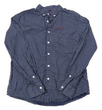 Tmavomodro-bílá puntíkatá košile Ben Sherman