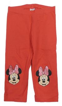 Červené crop legíny s Minnie C&A