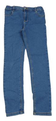 Modré teplákové skinny rifle Denim Co.