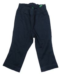 Tmavomodré teplákové rifle Benetton 
