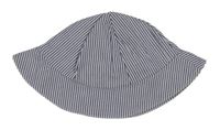 Modro-bílý klobouk 