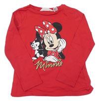 Červené triko s Minnie H&M