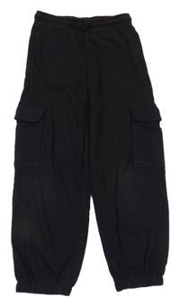 Černé cargo cuff tepláky C&A