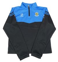 Modro-černá sportovní mikina s potiskem 