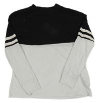 Černo-bílé triko H&M