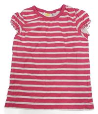 Růžovo-bílé pruhované tričko Kids