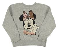 Šedá melírovaná mikina s Minnie H&M