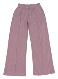 Starorůžové široké teplákové kalhoty dunnes