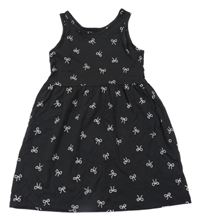 Antracitové šaty s mašlemi H&M