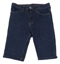 Tmavomodré elastické riflové kraťasy Denim Co.