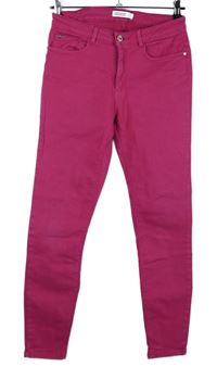 Dámské fuchsiové skinny rifle Zara 