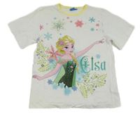Bílé tričko s Elsou Disney