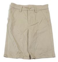 Světlebéžové plátěné chino kraťasy Denim Co.