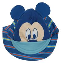 Tmavomodrá UV kšiltovka s Mickeym a proužky Disney