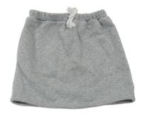 Šedá melírovaná tepláková sukně shein