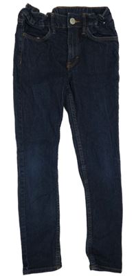 Tmavomodré skinny fit rifle H&M